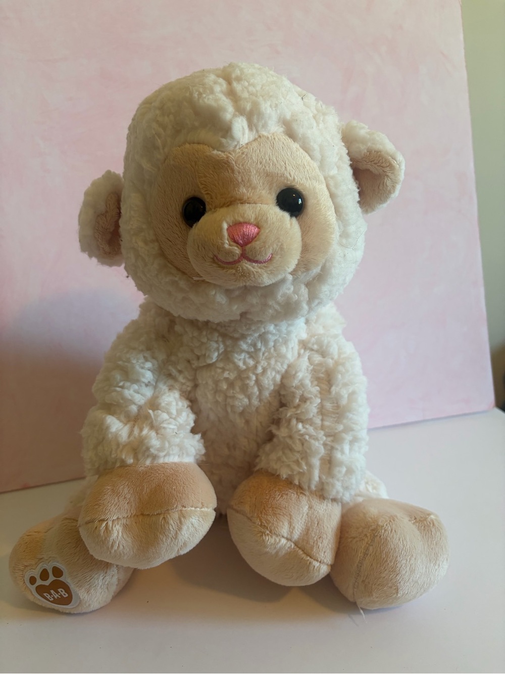 Build A Bear Swirly Clouds Lamb Plush 13” Cream Sheep BAB Stuffed Animal 2024